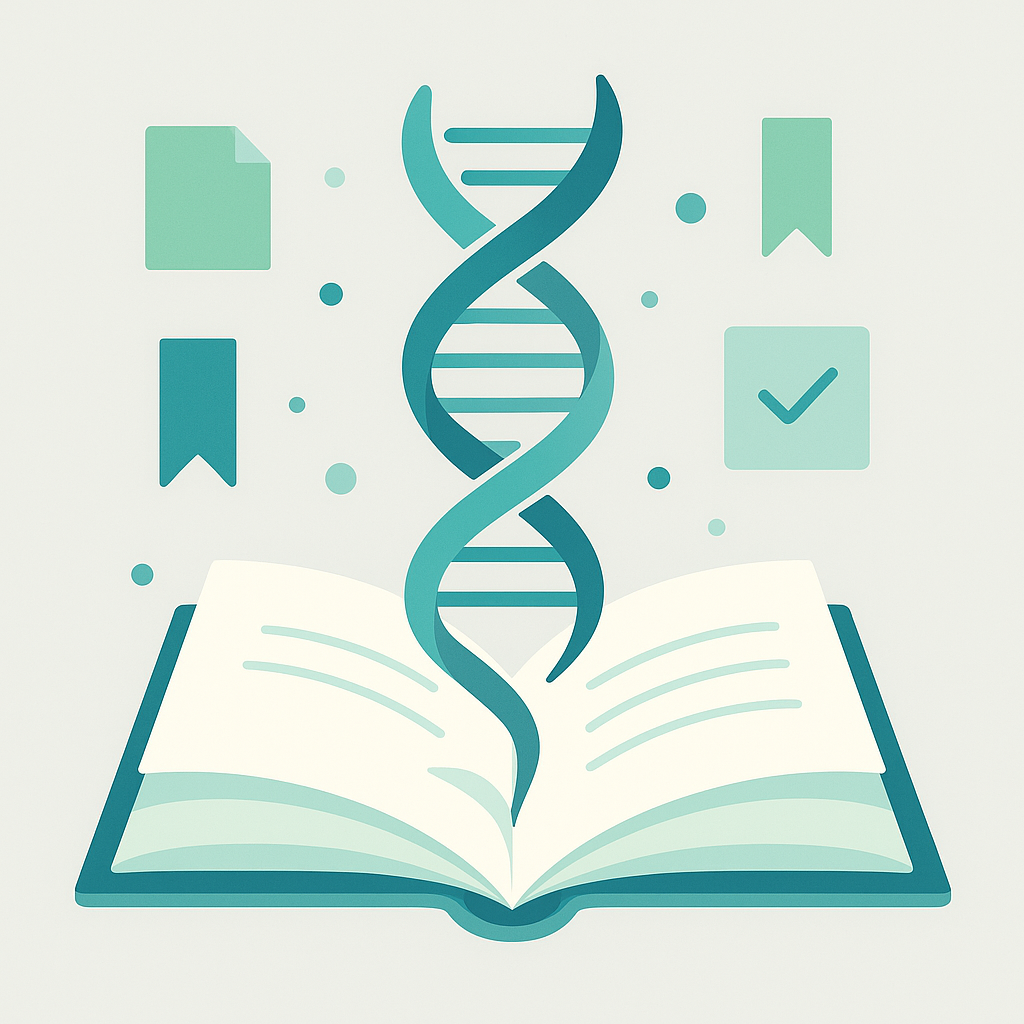 DNA library analogy