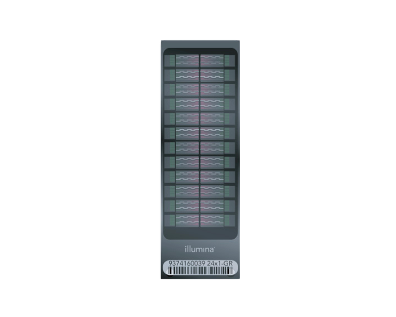 Futuristische Nahaufnahme eines DNA-Microarray-Chips