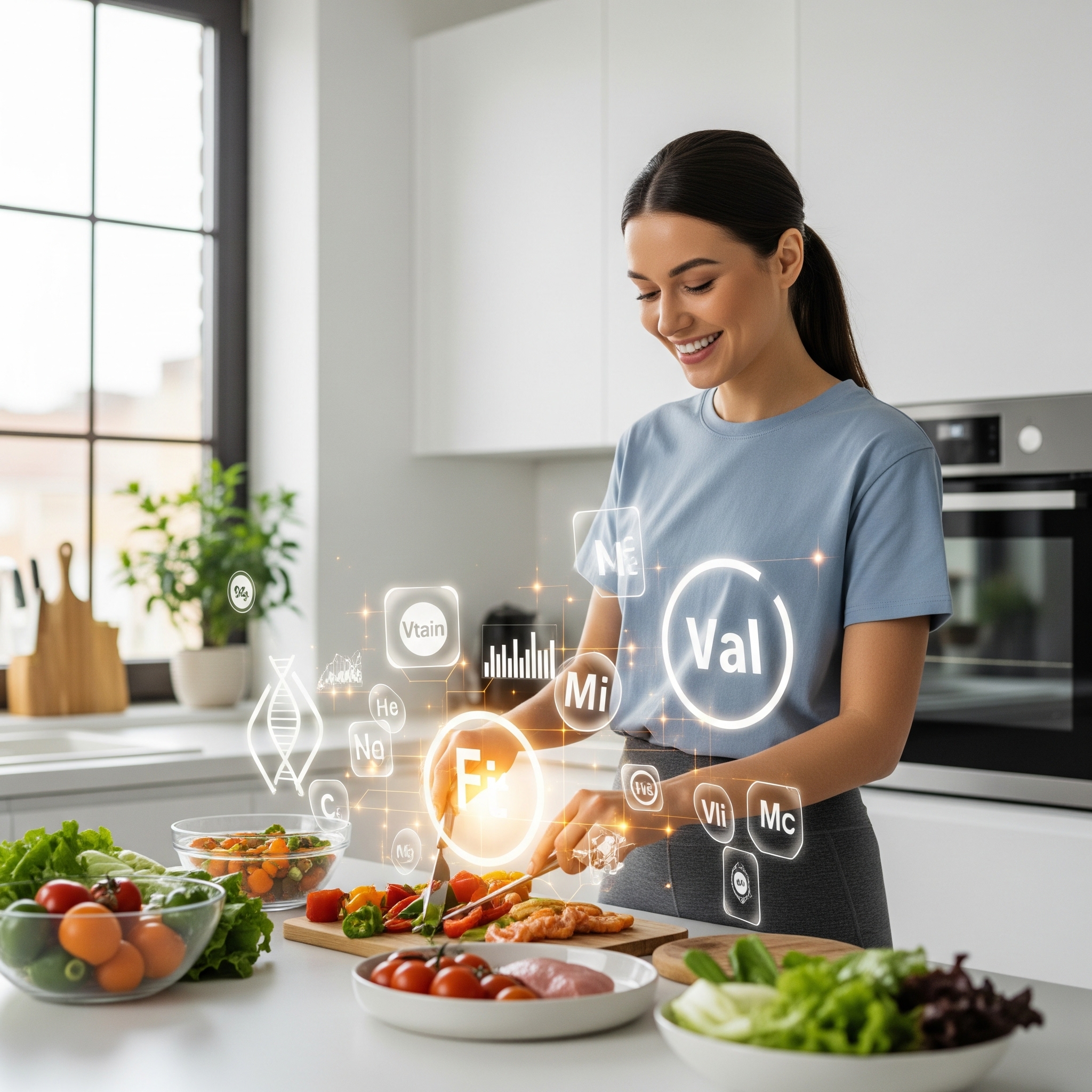 Gesunde Mahlzeit wird zubereitet